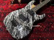 画像2: Washburn Custom Shop N4 Nuno Bettencourt Signature / Black-White Splatter (2)